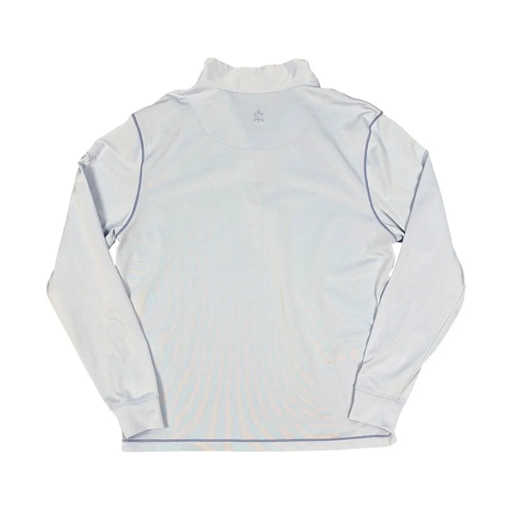 Turtleson Quarter Zip Pullover Mens Size 40 Blue Performance Golf Stonewall Logo